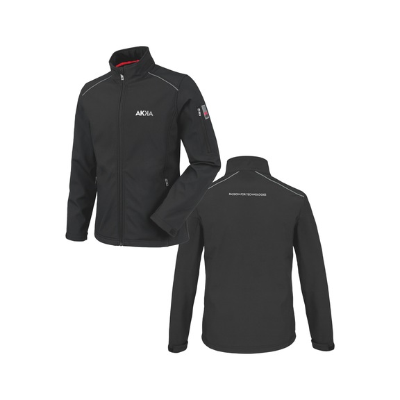 City softshell jacket - AKKA SOFTSHELL JACKET CITY BLACK XS