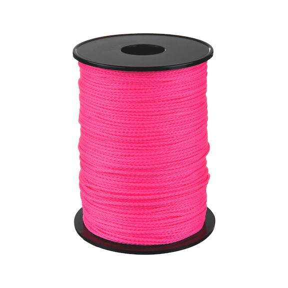 Cordeau de maçon, polypropylène, fluorescent - CORDEAU ROSE FLUO ROSE 200M DIAM1.5