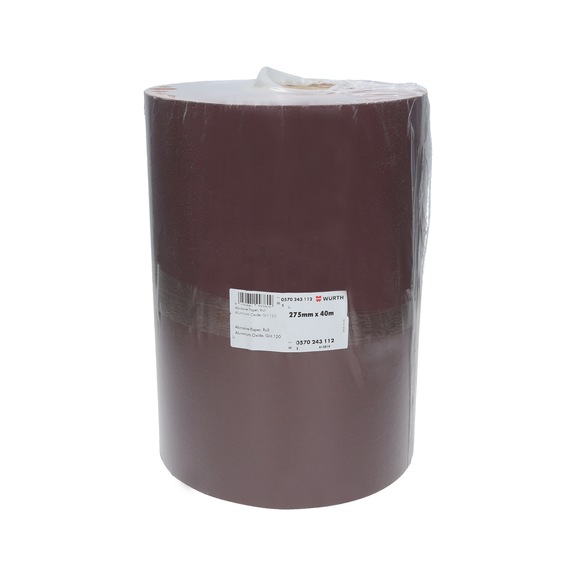 Sandpaper roll alu-oxide red-brown - DSPAP-ROLL-P120-275MMX40M