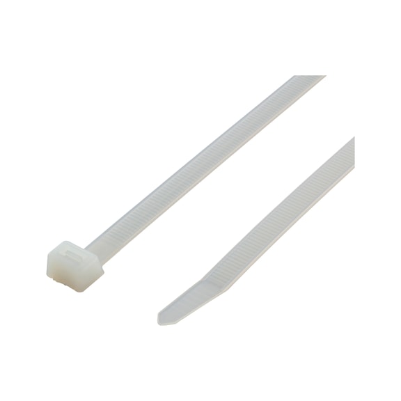 Serre-câble KBL 2 naturel Avec languette plastique - COLLIER BLANC SANS HALOGENE 7.6X368