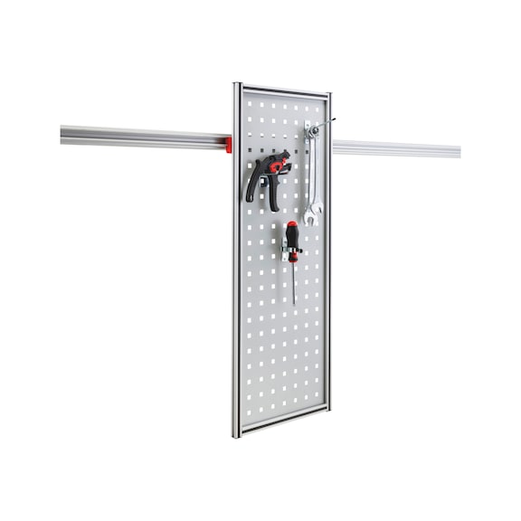 CLIP-O-FLEX<SUP>®</SUP> holder Perfoflex Flexible perforated metal plate wall - COF-HALTER-PERFOFLEX-325X855MM