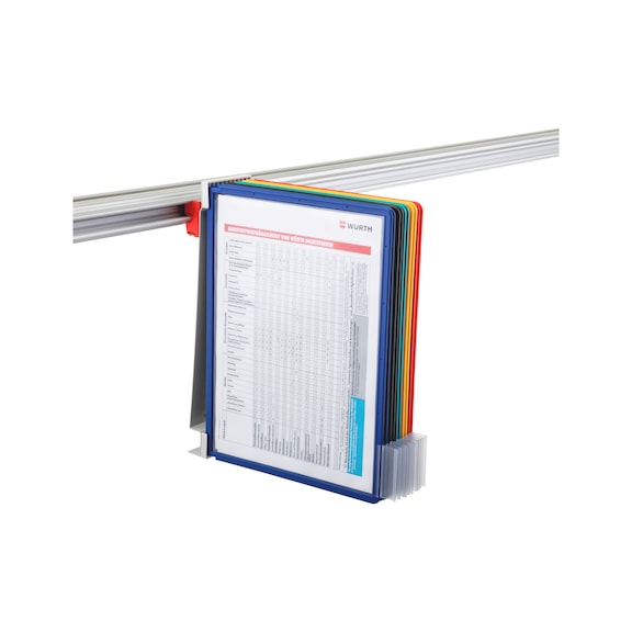 CLIP-O-FLEX<SUP>®</SUP> holder Dokuflex Document holder, 10-compartment