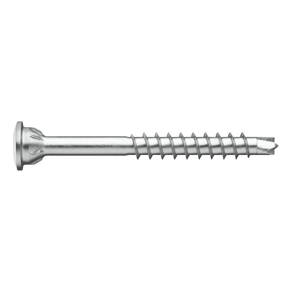 ASSY<SUP>®</SUP>plus 4 A4 top head special decking construction screw A4 stainless steel bare partial thread top head - 1