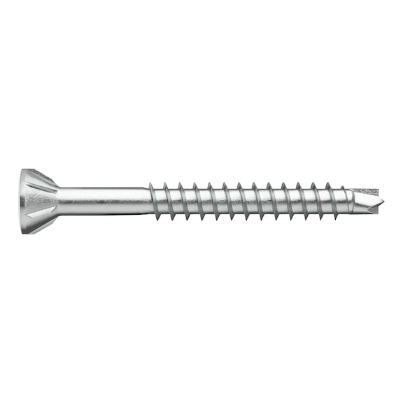 ASSY<SUP>®</SUP>plus 4 A2 SRCS wood façade screw A2 plain stainless steel partial thread small raised countersunk head 60° - 1
