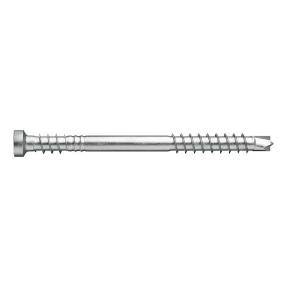ASSY<SUP>®</SUP>plus 4 A2 CH TERRACE terrace construction screw A2 plain stainless steel partial thread with underhead thread cylinder head - 1