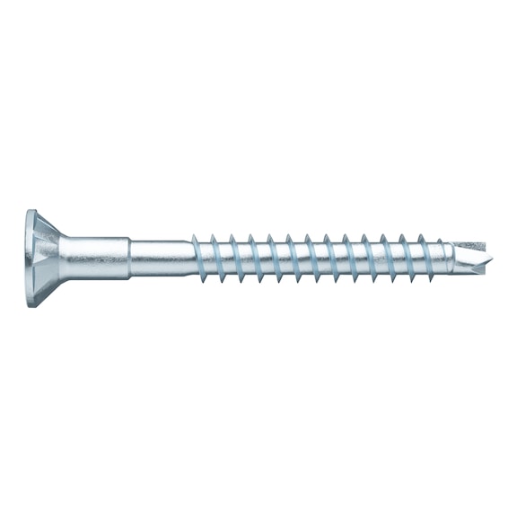 ASSY<SUP>®</SUP>plus 4 CSMP HO corpus cabinet screw with access hole Hardened zinc-plated steel partial thread countersunk head - 1