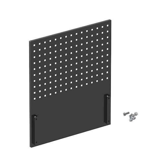 Perforated panel For installing brackets - PERFPLT-(F.WRKSHPTRLY-BAS-8.4)-RAL9017