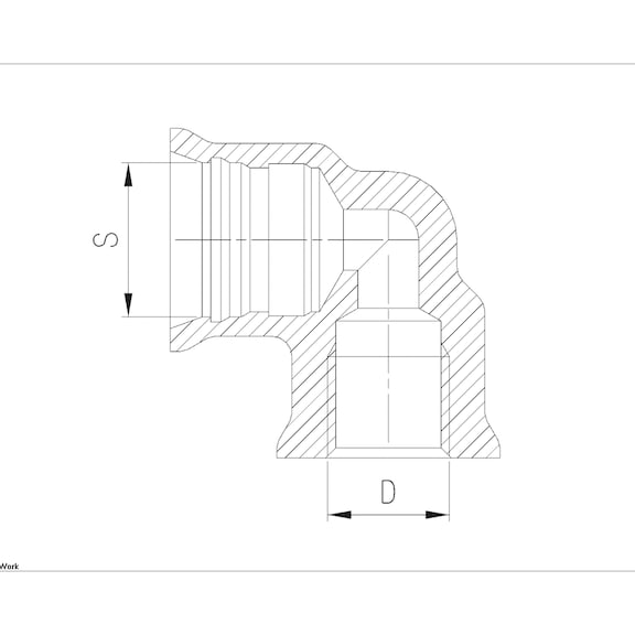 90° P5-snelsteekverbinding - 2