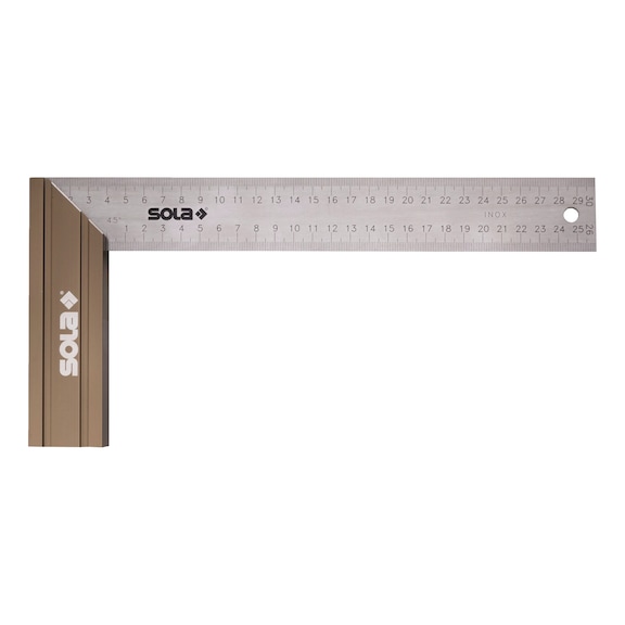 Buy Carpenter's square with scale, 45/135 degree stop online
