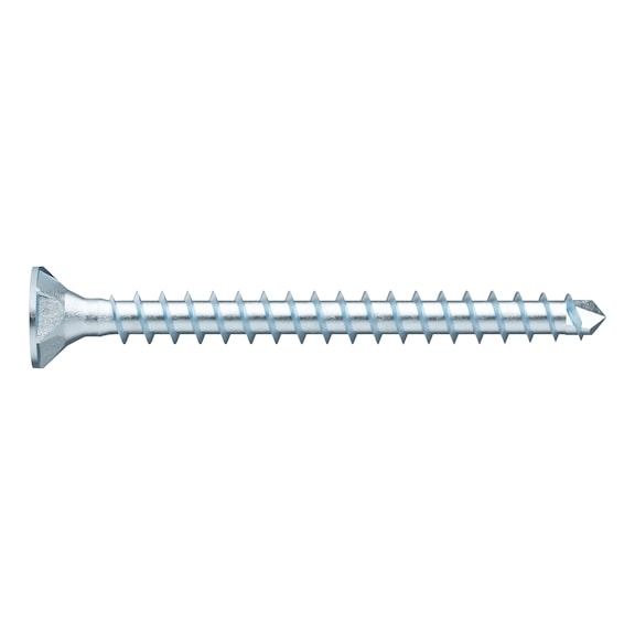 ASSY<SUP>®</SUP>plus VG 4 CSMP construction screw Steel zinc plated full thread countersunk milling pocket head - 1