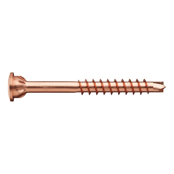 ASSY<SUP>®</SUP>plus 4 TH glass strip screw Hardened burnished steel partial thread top head 60° - 1