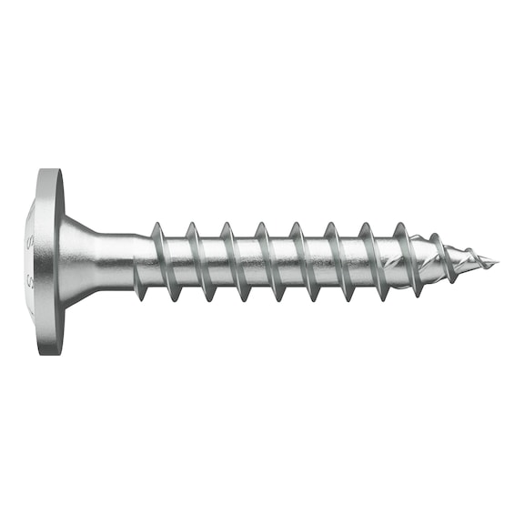 ASSY<SUP>®</SUP> 4 A2 BP slate screw A2 stainless steel plain full thread back panel head - 1