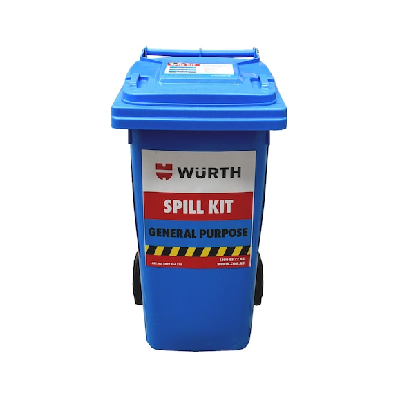 Spill Kits - UNIVERSAL-120L-BLUE-BIN-185PCS