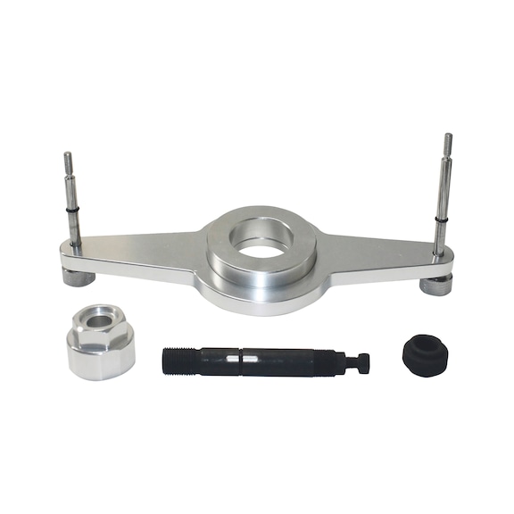 Vibration damper disassembly and assembly tool VAG