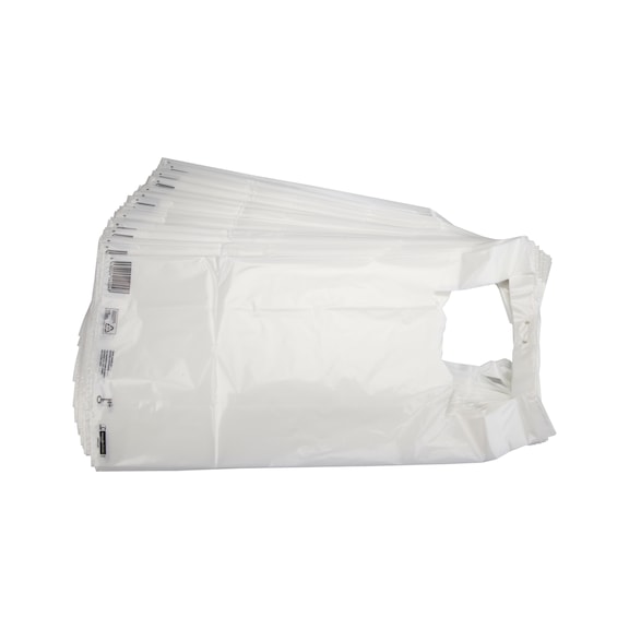 30-litre plastic carrier bag, white