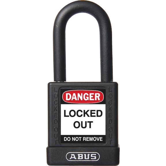 Safety lock, protected 38 mm Abus - PADLOK-ALLOY-SHKL-ST-PVCCOAT-BLCK-38MM