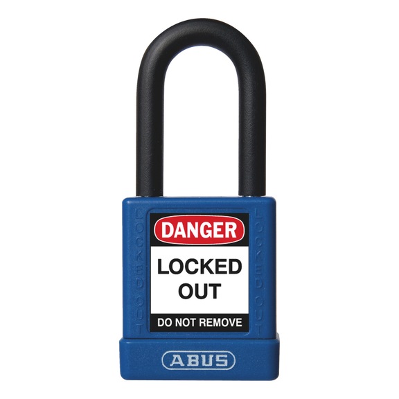 Safety lock, protected 38 mm Abus - PADLOK-ALLOY-SHKL-ST-PVCCOAT-BLUE-38MM