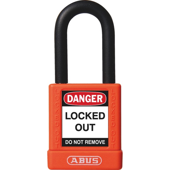 Safety lock, protected 38 mm Abus - PADLOK-ALLOY-SHKL-ST-PVCCOAT-ORNG-38MM