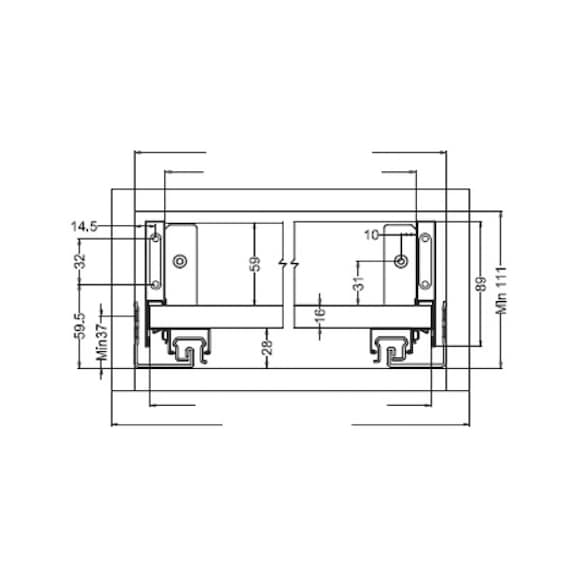 H89 Drawer slidebox Slender Metal Drawer - 5