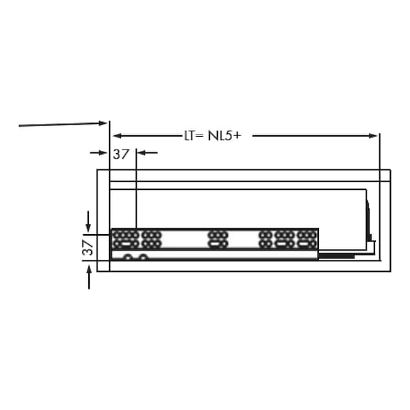 H121 Drawer slidebox Slender Metal Drawer - 5