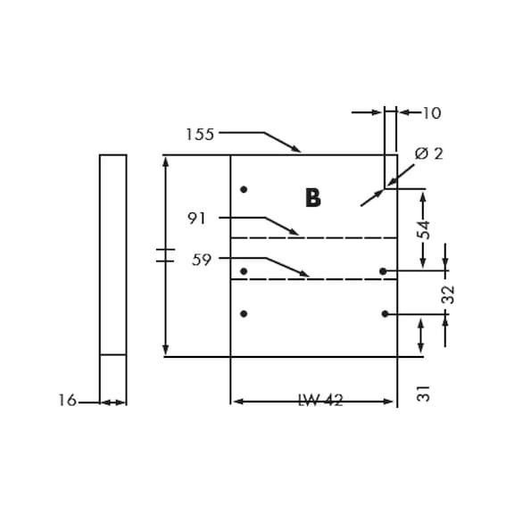 H185 Drawer slidebox Slender Metal Drawer - 2