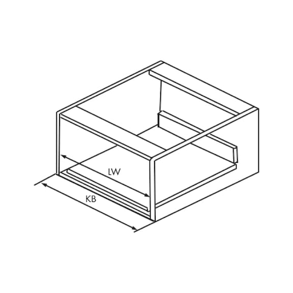 H185 Drawer slidebox Slender Metal Drawer - 4