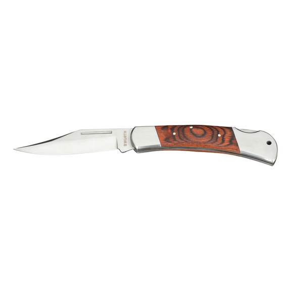 Pen knife with Pakkawood grips - KNFE-W.CUTTER-L120MM-WOODHANDLE