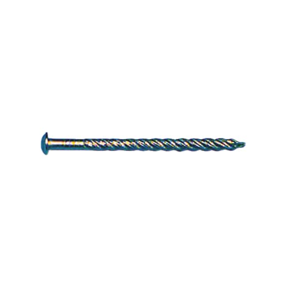 Threaded nail A2 stainless steel Round pan head - 1