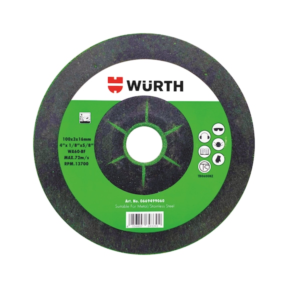 Rough grinding disc for stainless steel  - GDISC-FLEXIBLE-TH3.0-BR16-D105M