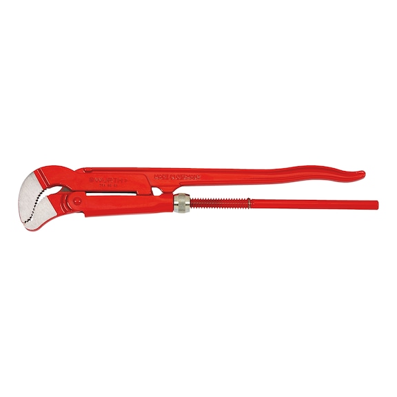 Elbow pipe wrench S-jaw, Swedish form - 1