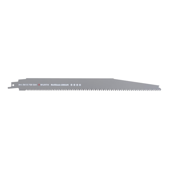 Sabre saw blade, construction, four stars, Multiblade Longlife/cast iron professional With ground carbide teeth - SSB-CNST-3PCS-LL-MULTIBL-305X(2,5-4,0)