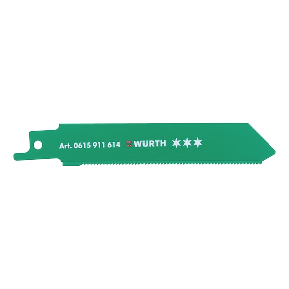 Sabre saw blade, stainless steel, three stars For stainless steel sheets and piping