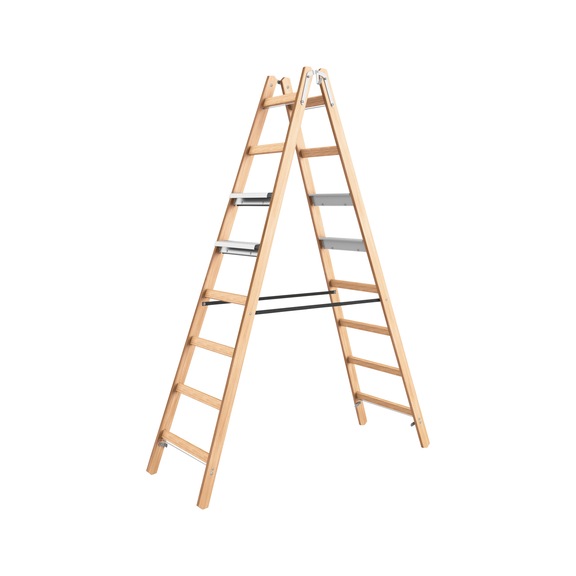 Hybrid ladder Double-sided - STANDLDR-HYBRID-2X8-(W.2SD-2ALU-STEP)