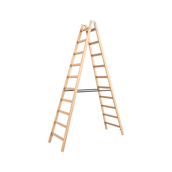 Wooden runged stepladder With hardwood rungs - STANDLDR-WO-2X10RUNGS