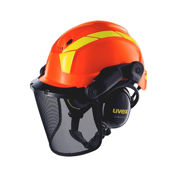 Hard hat Uvex Pheos Forestry - PROTHELM-UVEX-PHEOS-WALD-ORANGE-9774237