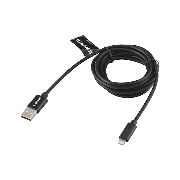 USB-data- og ladekabel 2-i-1 Micro- og Apple-stik