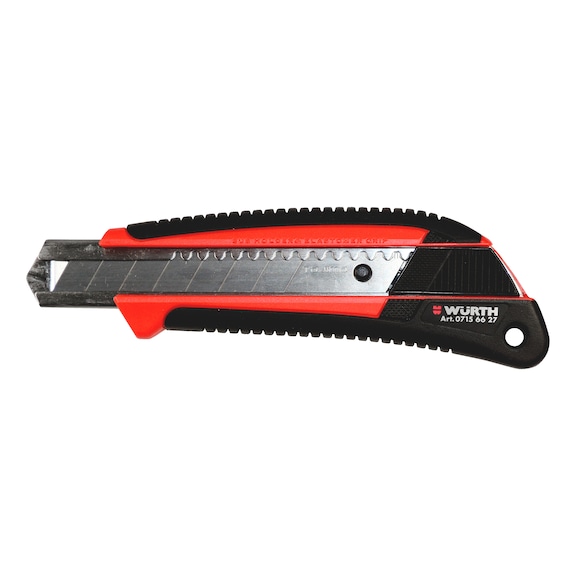Cutter knife 2-component handle  - CARTKNFE-(GRI-L)-18MM