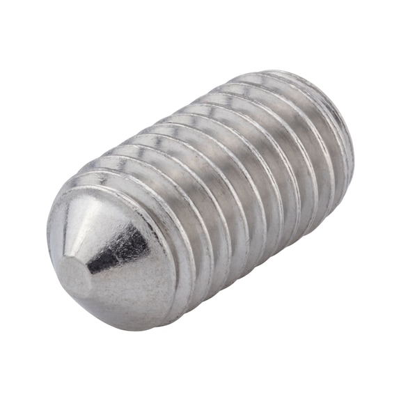 Hexagon socket set screw with flattened tip - SCR-PT-ISO4027-A2-21H-HS2,5-M5X20