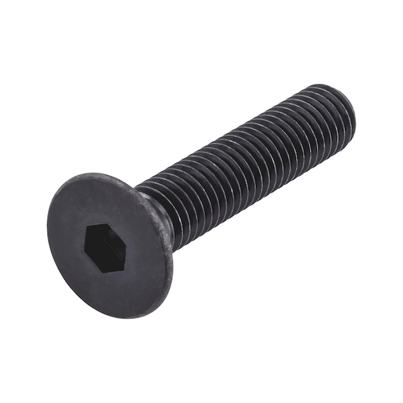 Countersunk screw with hexagon socket head ISO 10642, steel 8.8, plain - SCR-ISO10642-08.8-HS4-M6X16