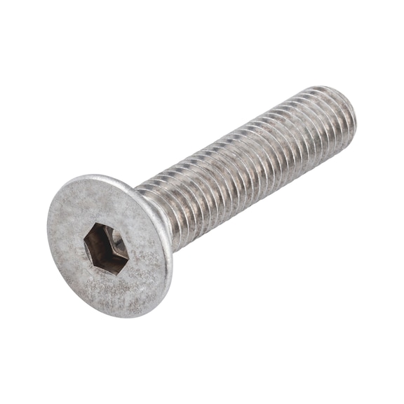 Countersunk head screw with hexagon socket ISO 10642, A2-070 stainless steel, plain - SCR-CS-ISO10642-A2/070-HS5-M8X20