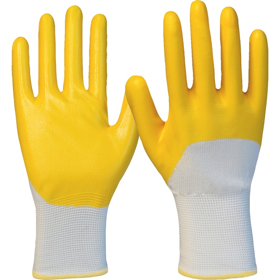 Protective glove, nitrile