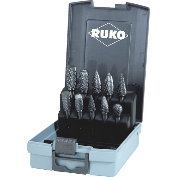 TC bur set 10 pcs. 116003 Ruko - CTR-RUKO-116003RO-HM-D10,0/12,0