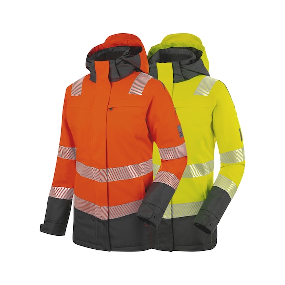 High-visibility Class 3 ladies’ neon winter jacket