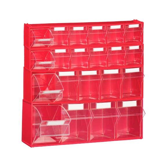 Storage box set with drawers - 21 UNIT TILT BIN SYSTEM