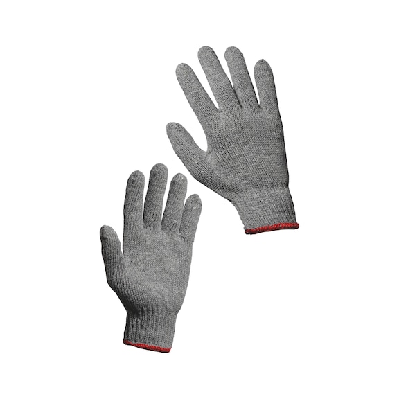 基礎型工作手套 針織 - 灰色棉紗手套(20兩)