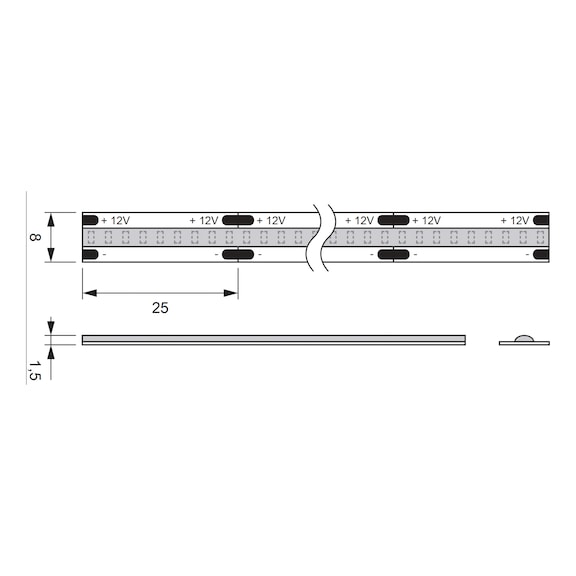LED light strip FLB-12-13 Stick-on - 2