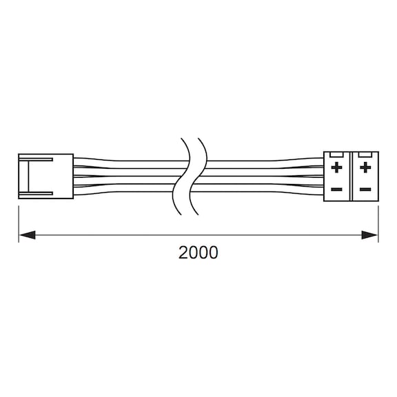 Connection line For FLB-24-22-RGB and 24-23-RGB LED light strips - 2
