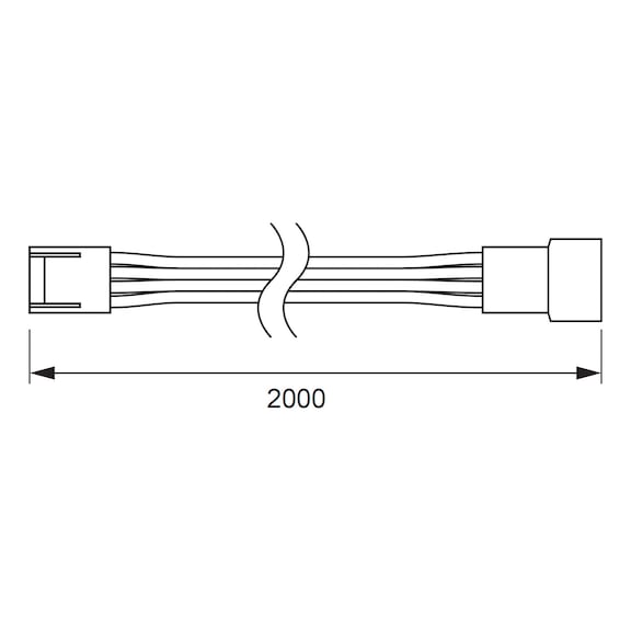 Extension lead For FLB-24-22-RGB and 24-23-RGB LED light strips - 2