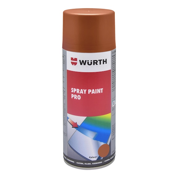Spray paint Pro, gloss. Lead free - PNTSPR-GLOSS-RAL8002-SIGNALBROWN-400ML