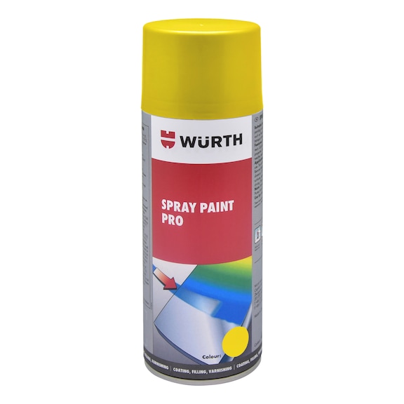 Spray paint Pro, gloss. Lead free - PNTSPR-GLOSS-RAL1023-TRAFFICYELLOW-400ML